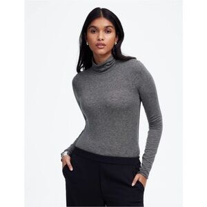 NWT Madewell Wool Blend Grey Turtleneck Sz M